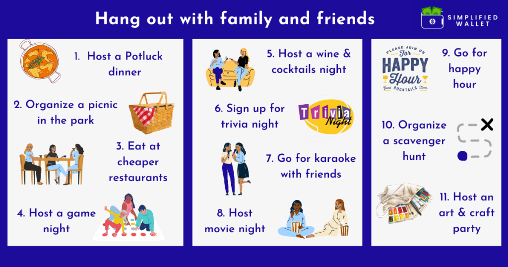 Spend less while you hang out with family and friends